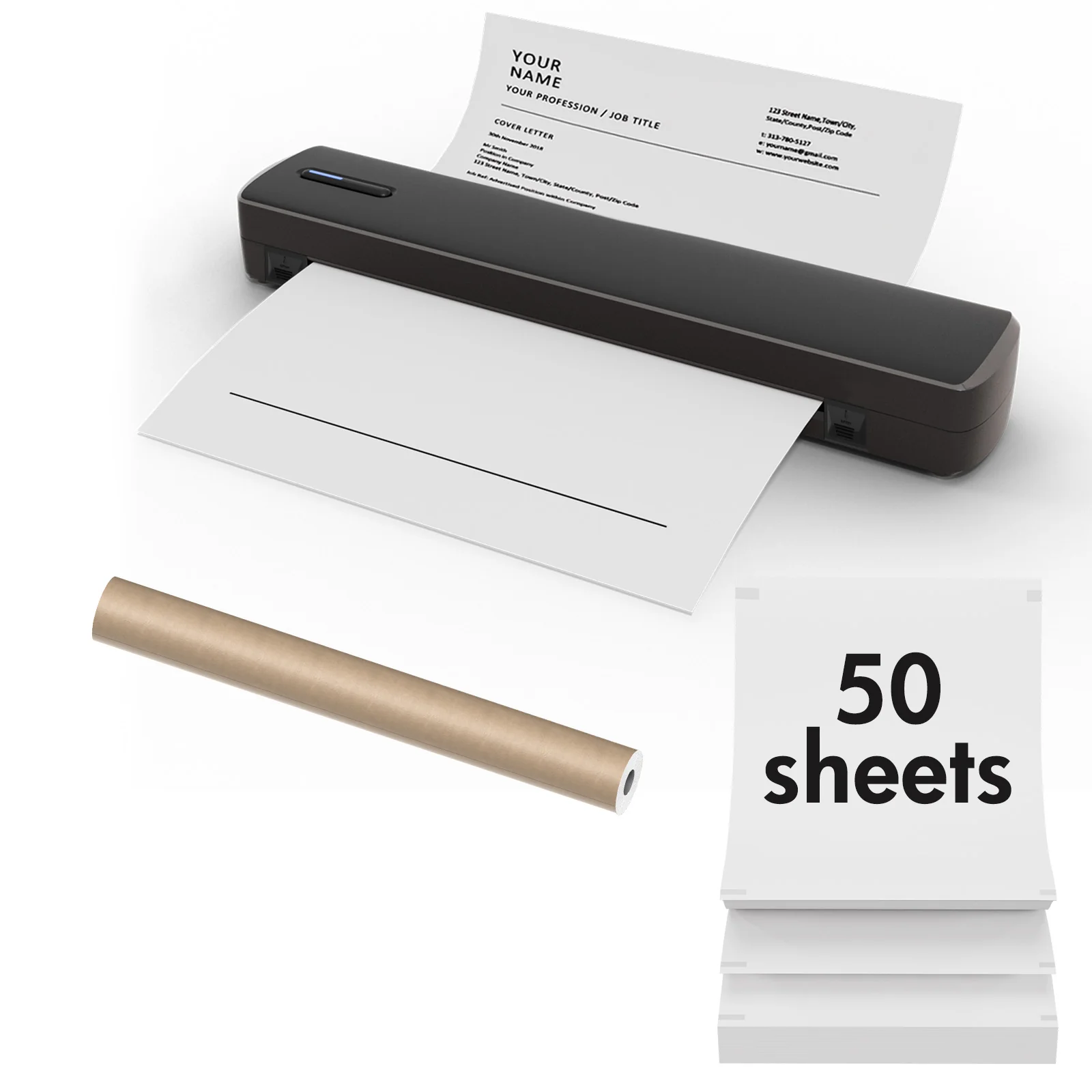 True Image TC80 Inkless Printer, Portable Letter/A4/Tattoo Thermal Printer - Image 11