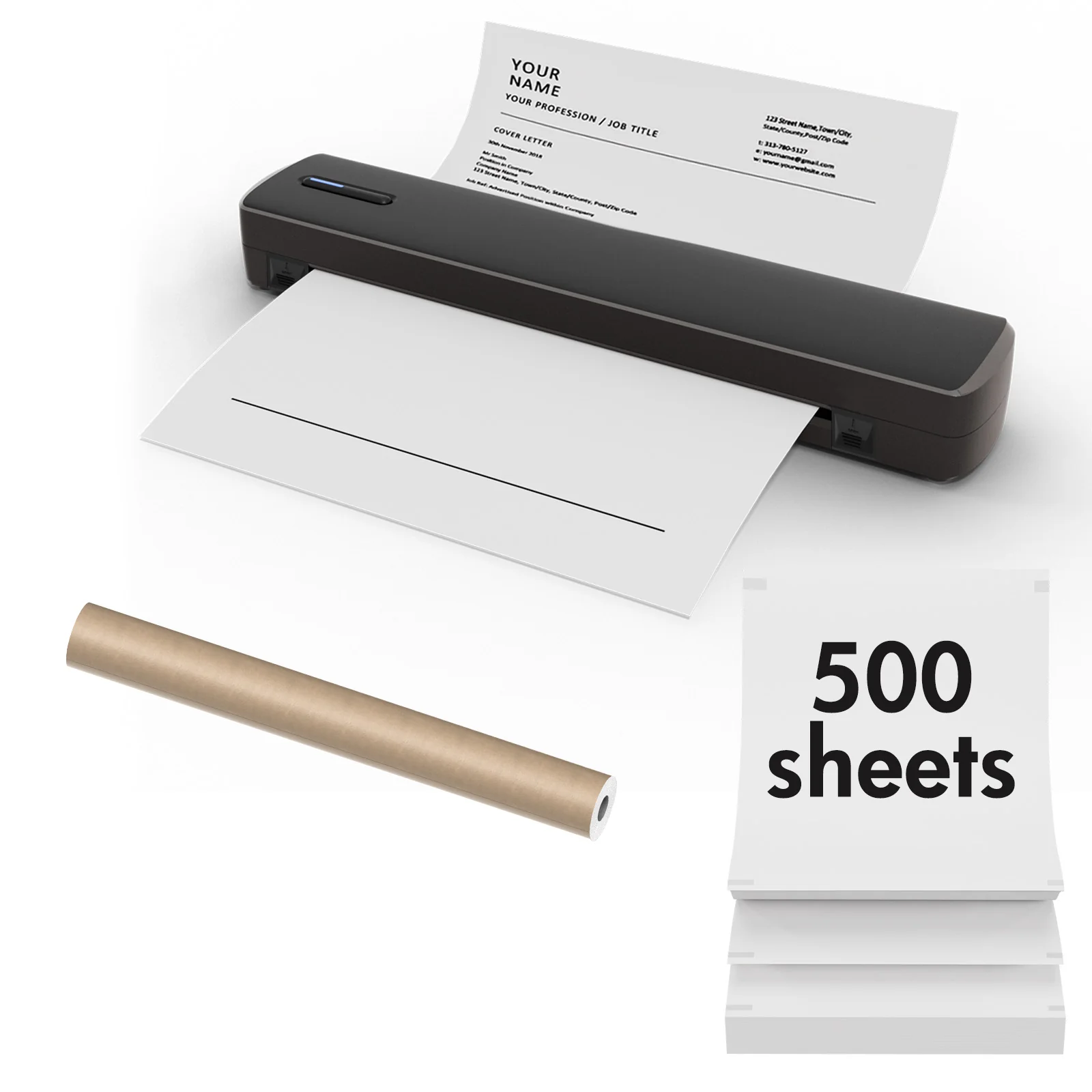 True Image TC80 Inkless Printer, Portable Letter/A4/Tattoo Thermal Printer - Image 14