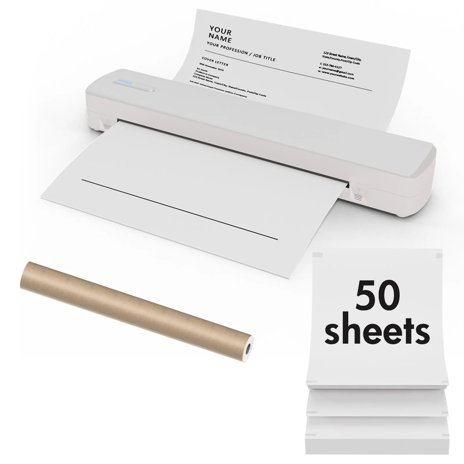 True Image TC80 Inkless Printer, Portable Letter/A4/Tattoo Thermal Printer - Image 16