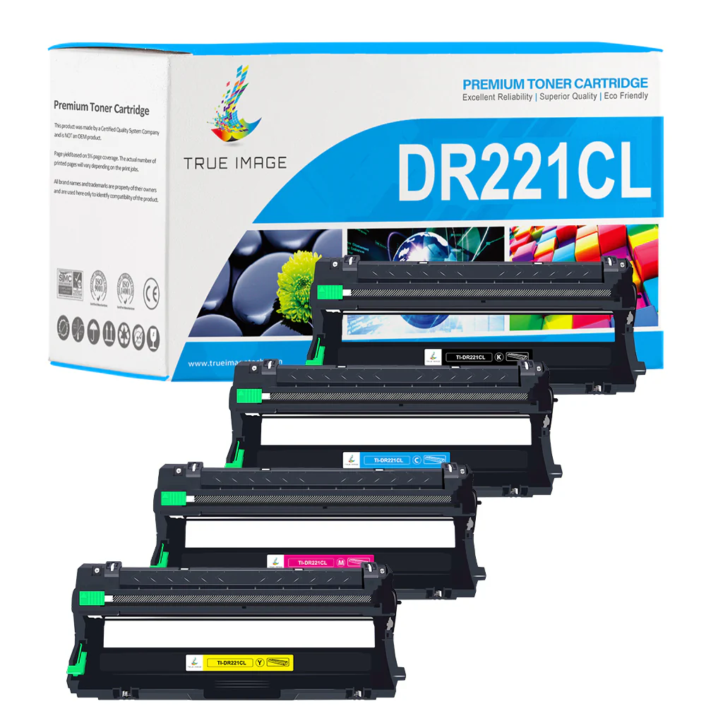 Compatible Brother DR221CL Drum Unit Set 4-Pack