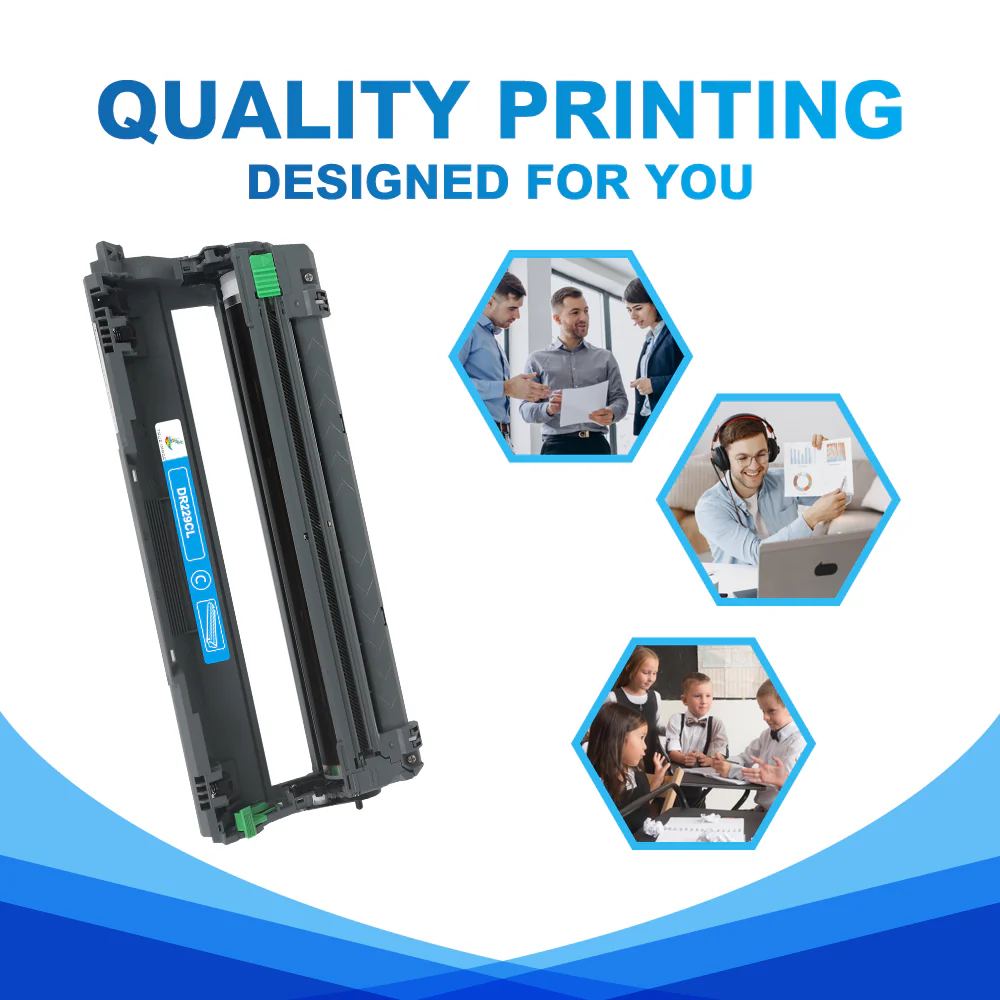 Brother Compatible DR229CL Cyan Drum Unit - Image 5