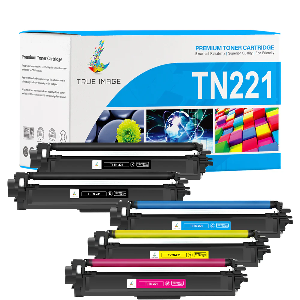 Compatible Brother TN-221 Toner Set |TN221BK TN221C TN221M TN221Y Combo Pack - Image 2