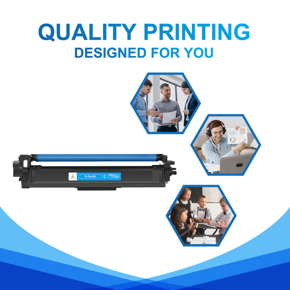 Brother Compatible TN221C Cyan Toner Cartridge - Image 4