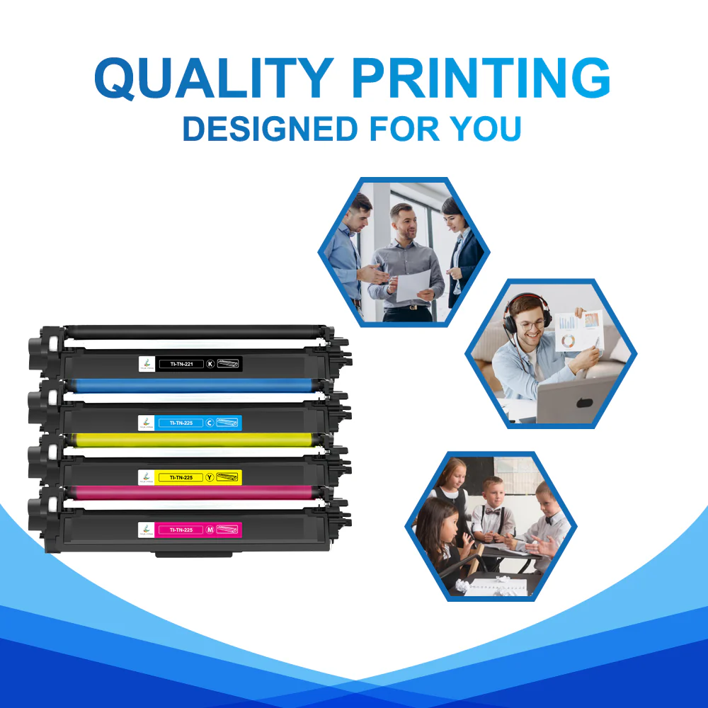Compatible Brother TN-225 Toner Set | TN221BK TN225C TN225Y TN225M Combo Pack - Image 5