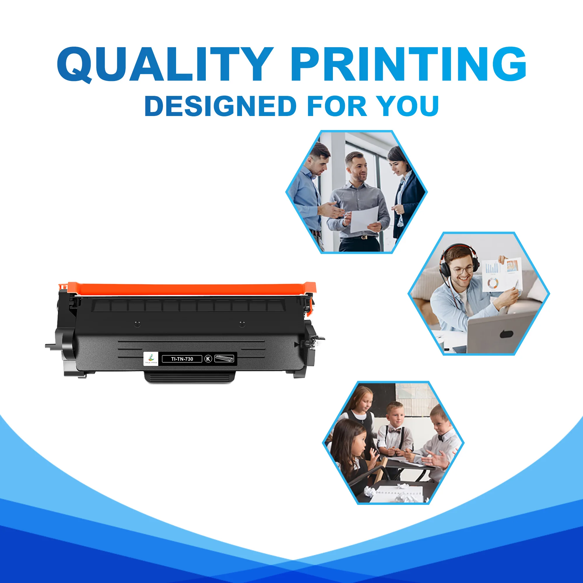 Compatible Brother TN730 Toner Cartridges 2-Pack - Image 4