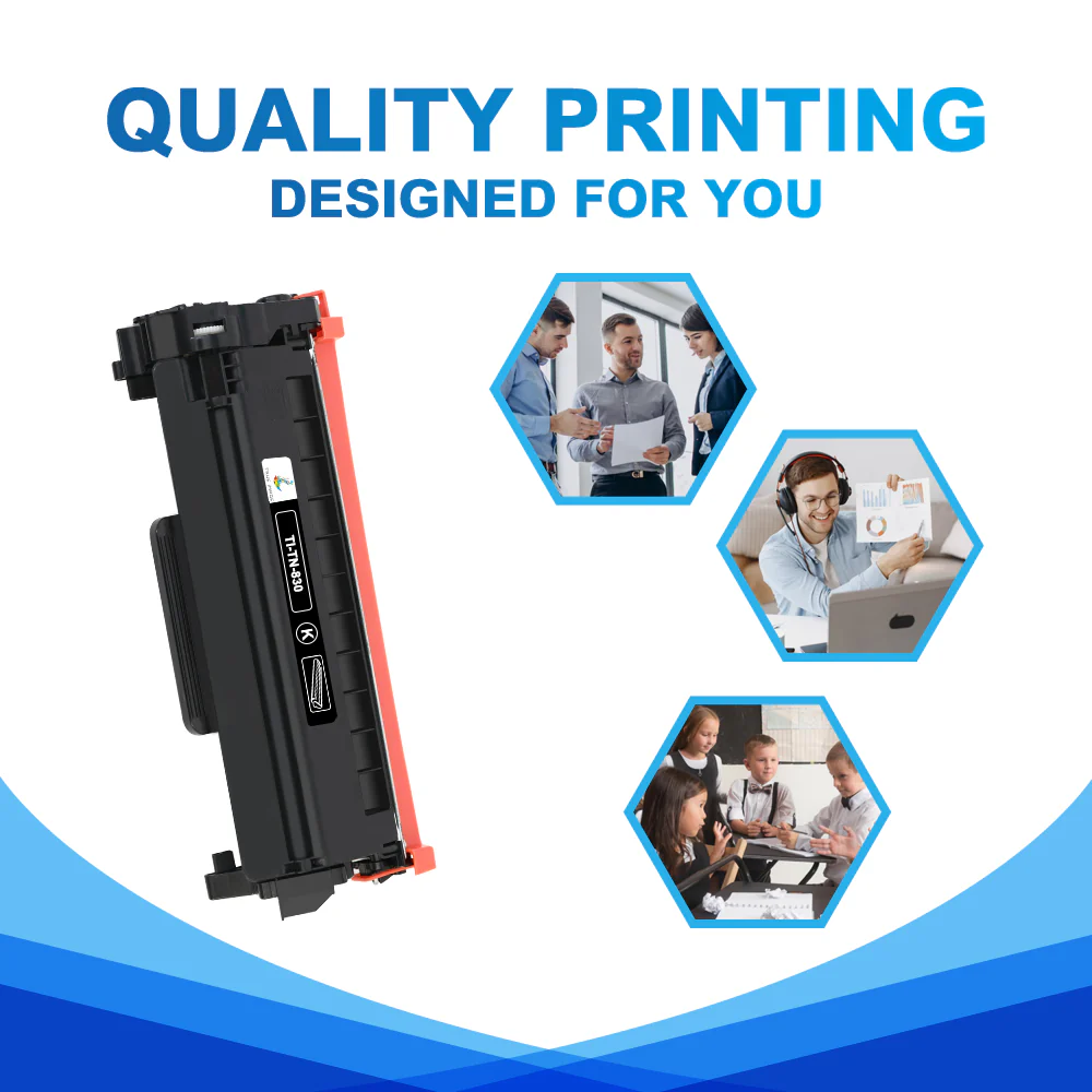 Compatible Brother TN830 Black Toner Cartridges 4-Pack - Image 5