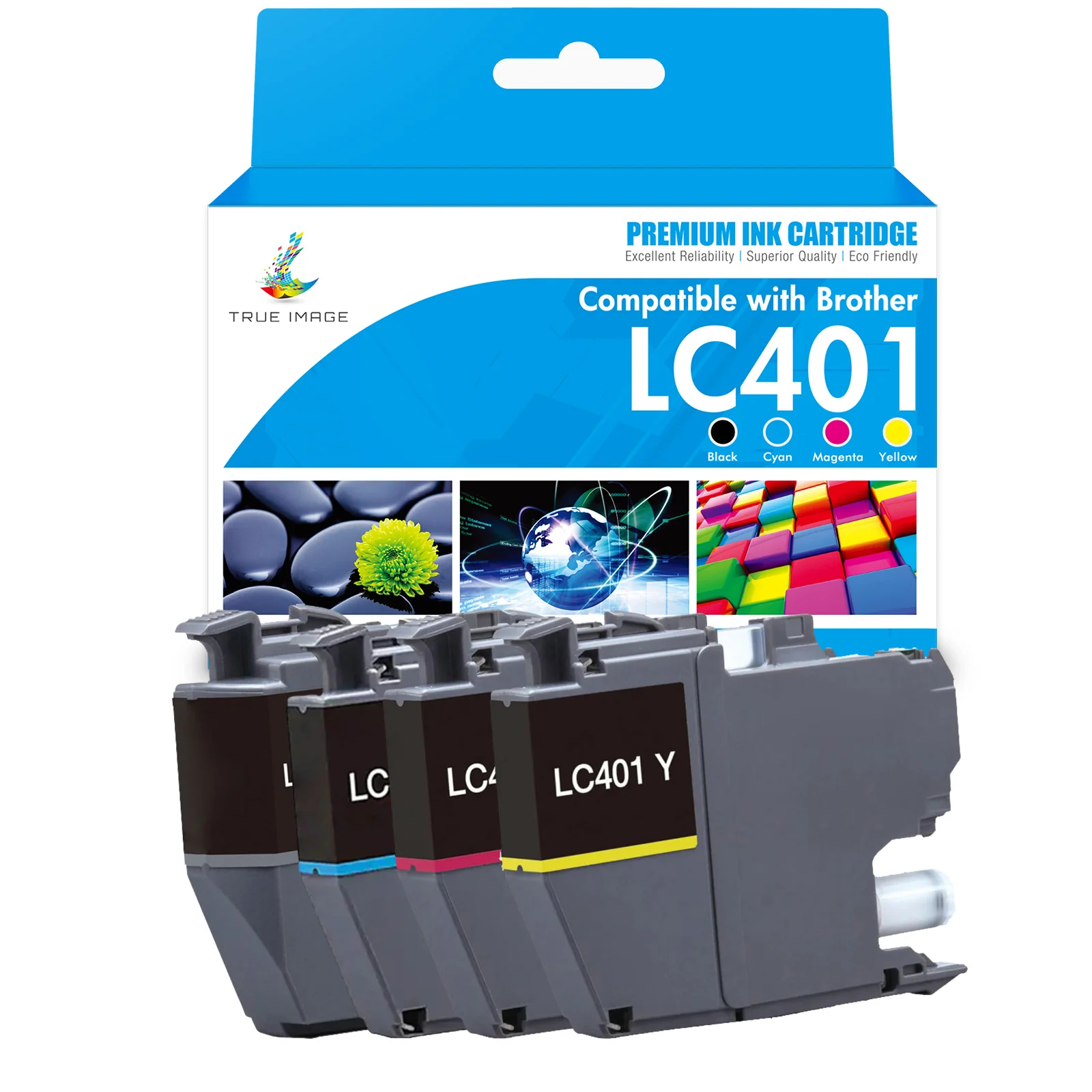 Compatible Brother LC401 LC401XL Ink Cartridges | With Smart Chip