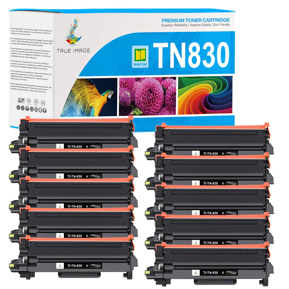 Compatible Brother TN830 TN-830 Black Toner Cartridge Combo Pack - Image 8