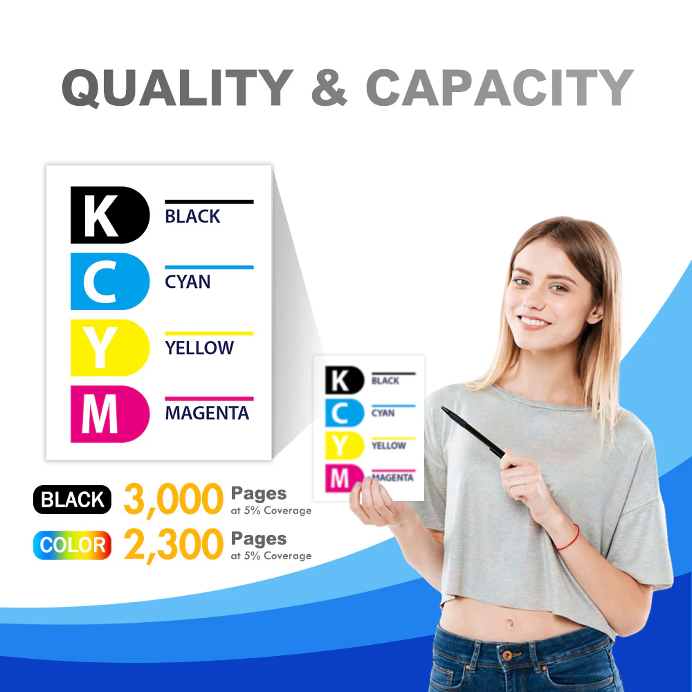 Compatible Brother TN227 Toner Set | TN227BK/C/M/Y Combo Pack - Image 3