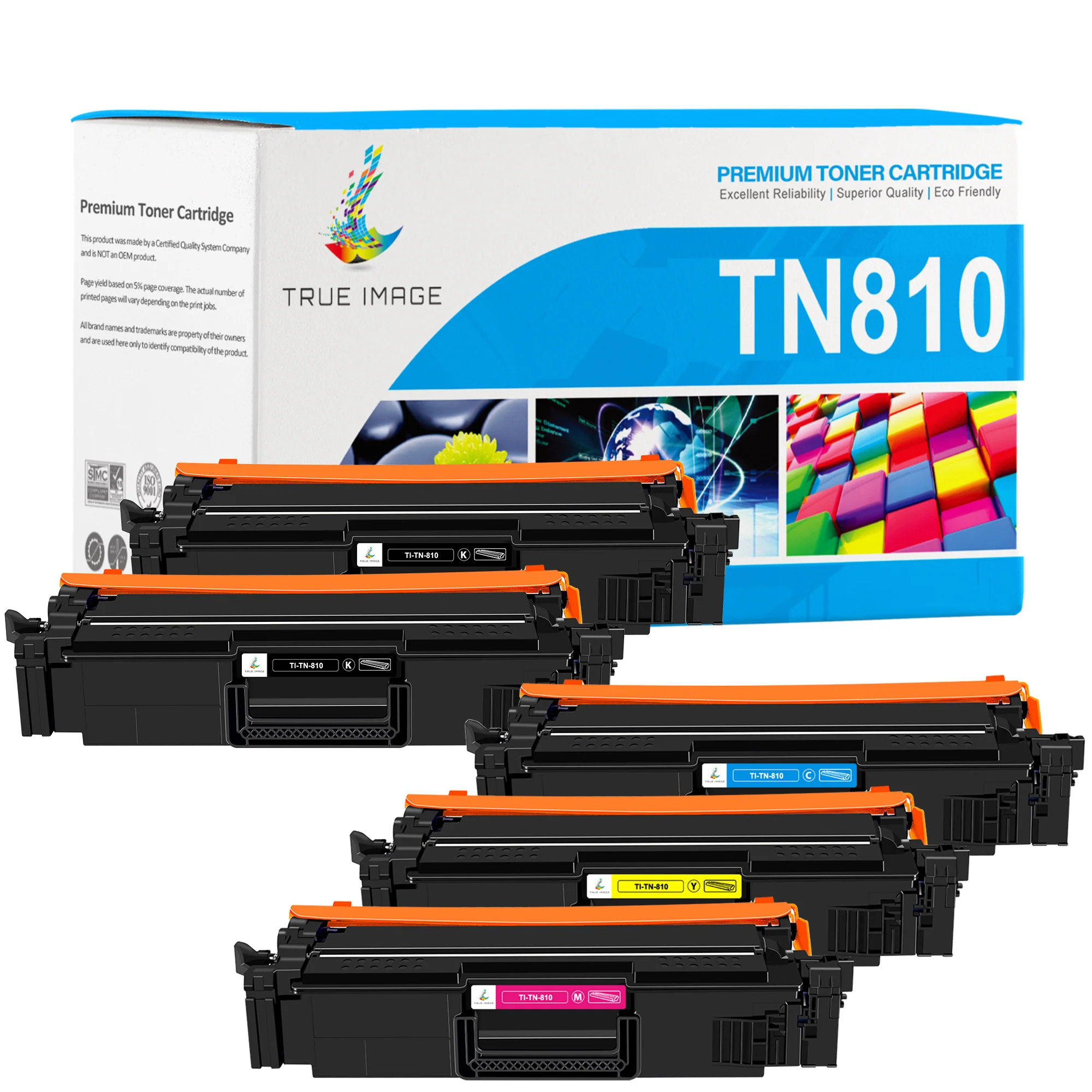 Brother TN-810 Toner Set | Compatible TN810BK/C/M/Y Combo Pack - Image 2