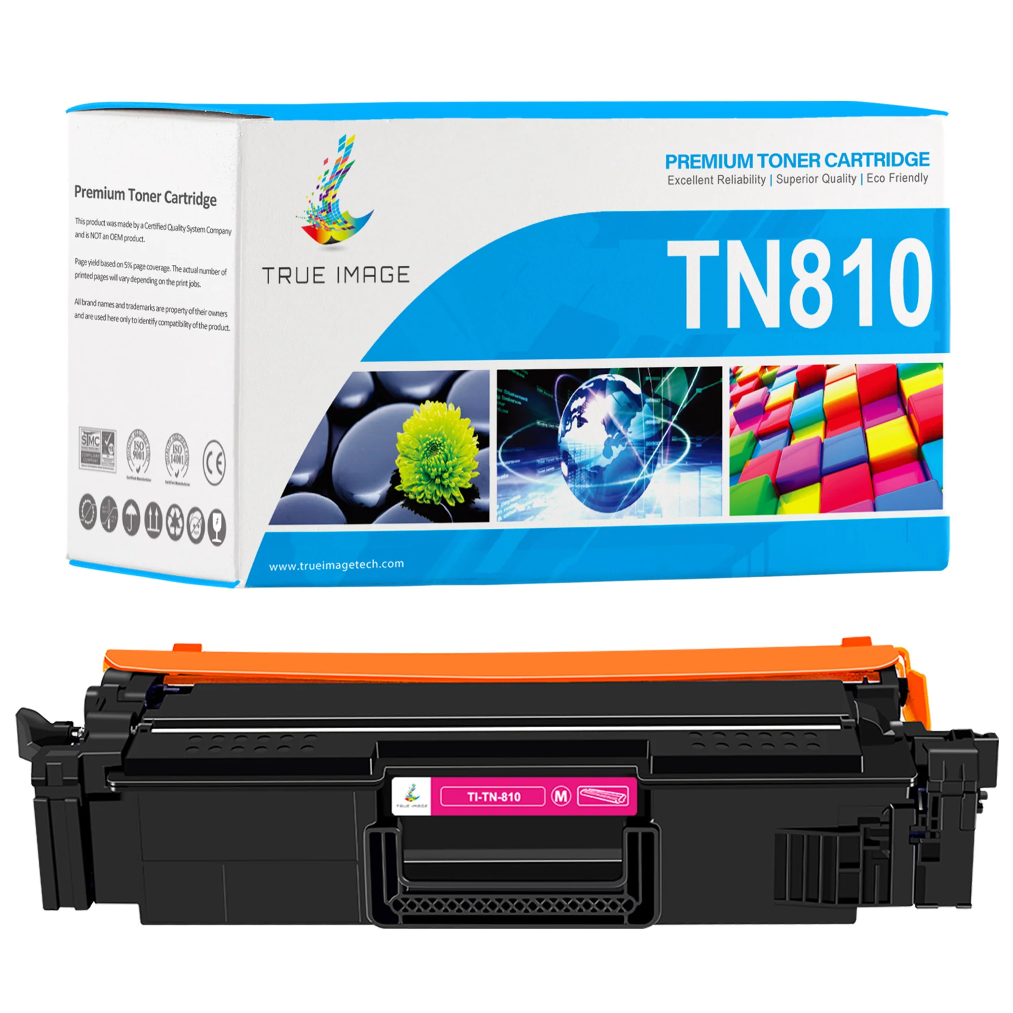 Compatible Brother TN810M Magenta Toner Cartridge