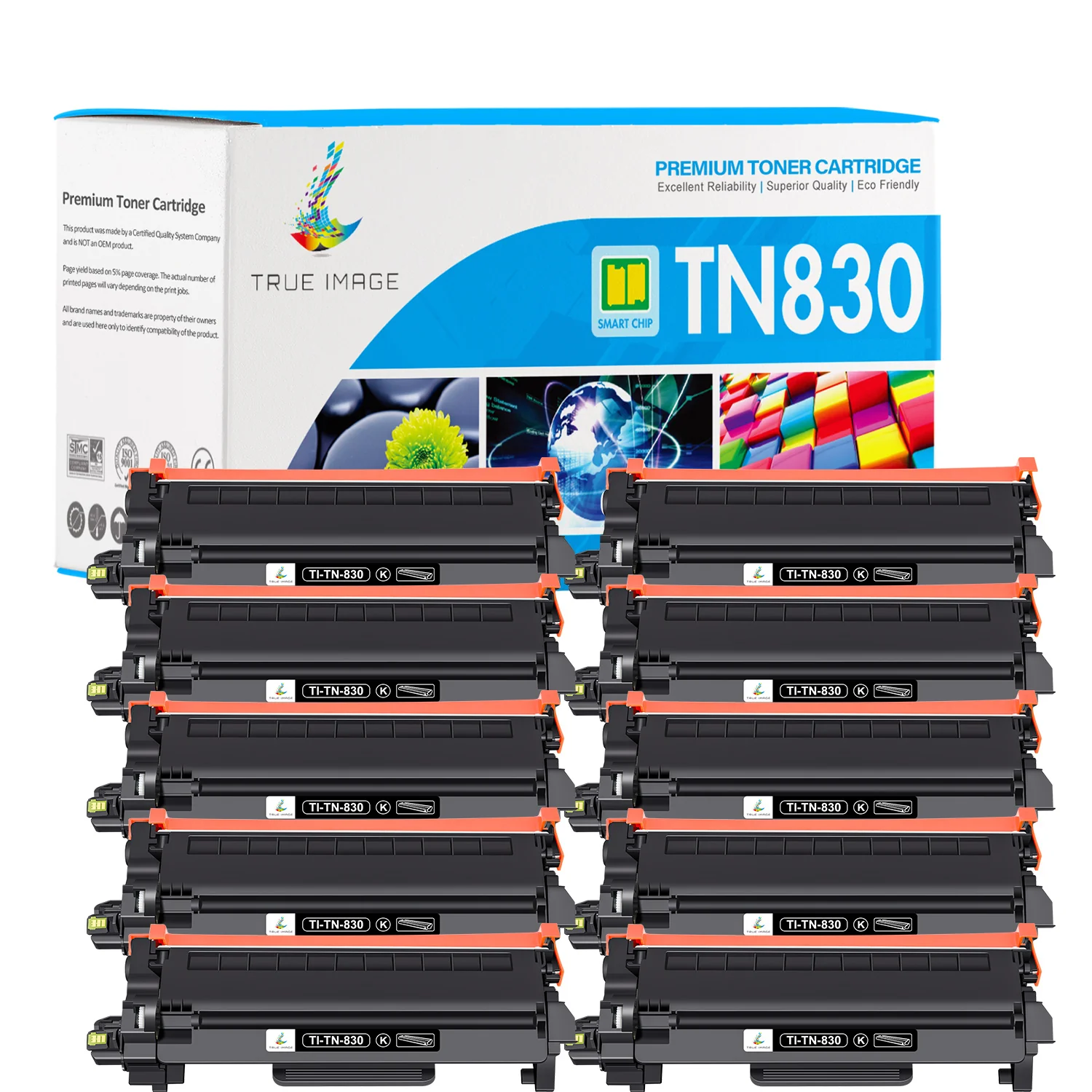 Compatible Brother TN830 Black Toner Cartridge - Combo Pack - Image 8