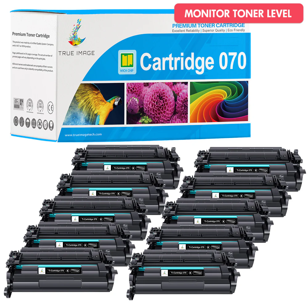Compatible Canon 070 Printer Cartridges 10-Pack (With Chip) - Image 2