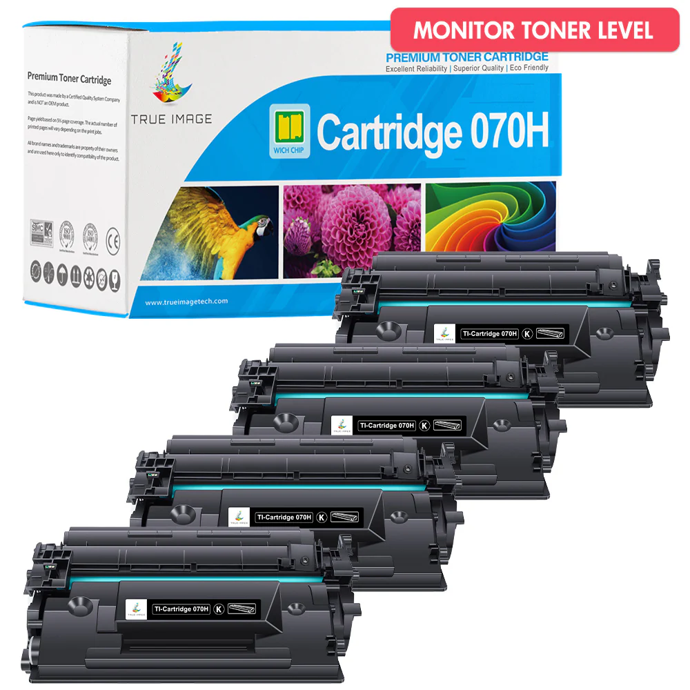 Compatible Canon 070H Cartridges 4-Pack (With Chip) - Image 2
