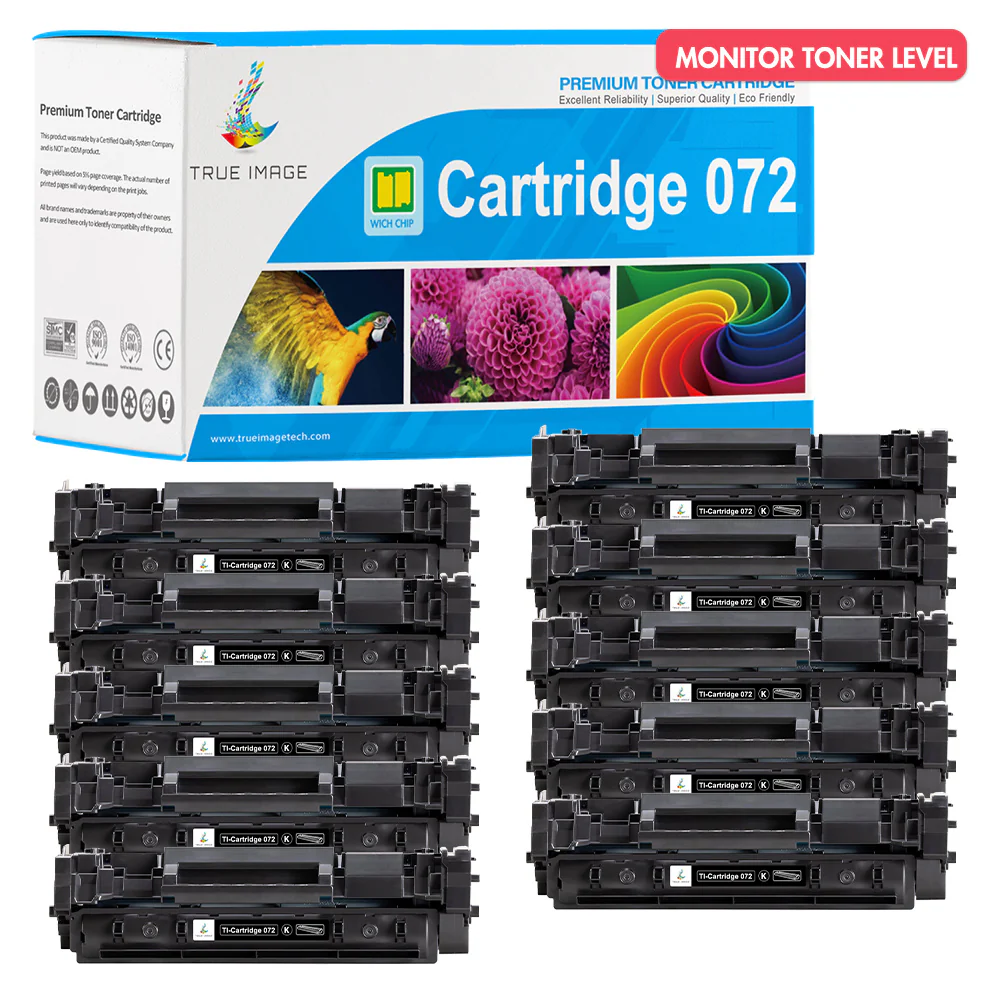 Canon 072 Black Toner Cartridge Replacement - Standard Yield - 10 Packs - Image 2