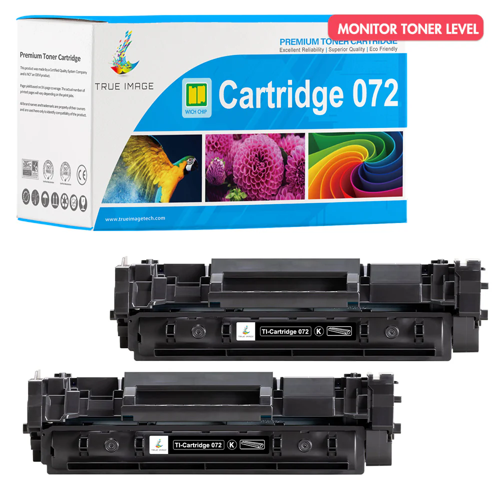 Canon 072 Black Toner Cartridge Replacement - Standard Yield - 2 Packs - Image 2