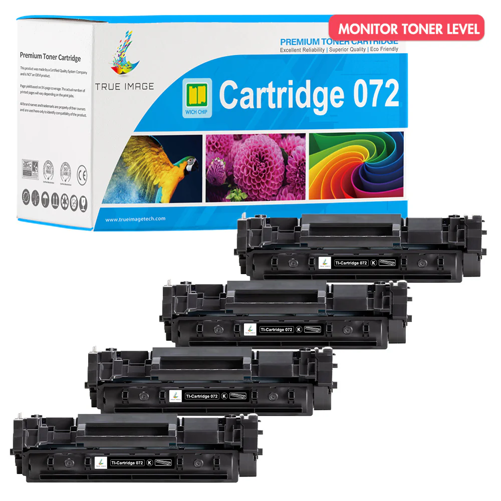 Canon 072 Black Toner Cartridge Replacement - Standard Yield - 4 Packs - Image 2