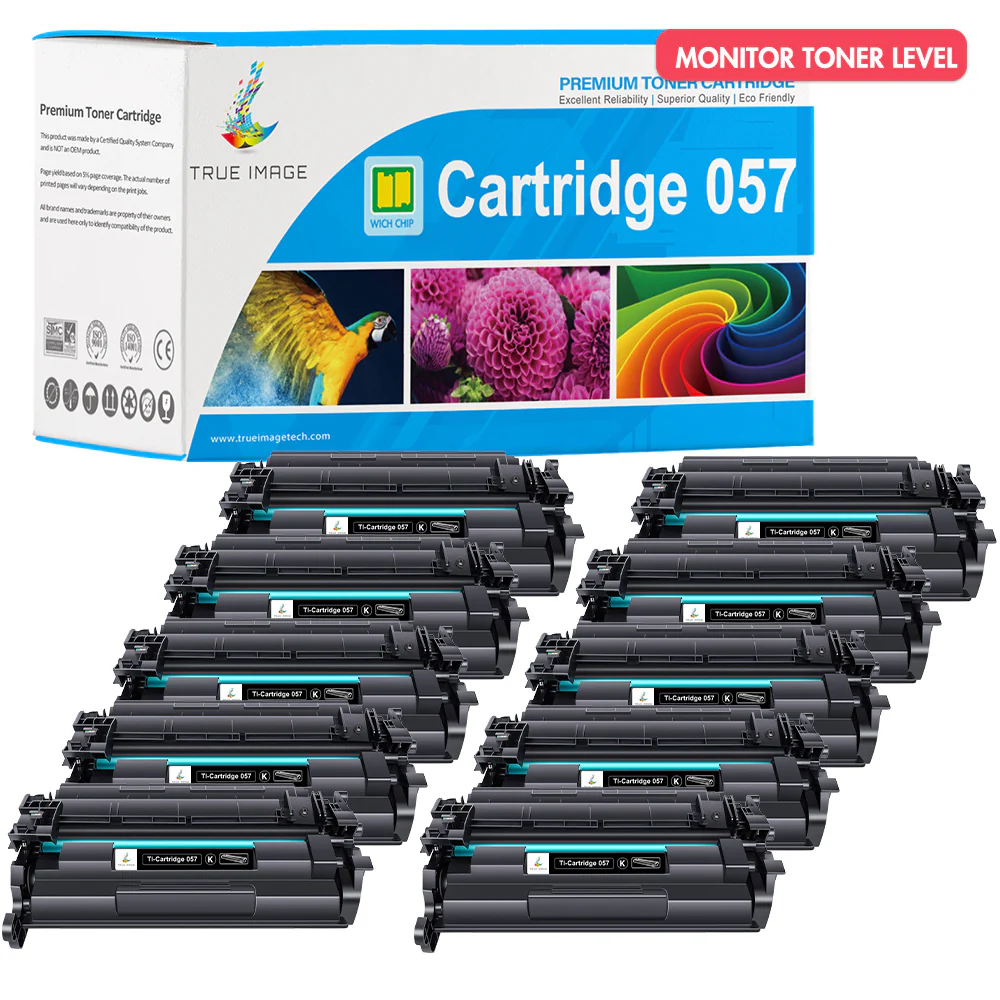 Canon Cartridge 057 (With Chip) | Compatible Canon Toner 057 10-Pack - Image 2