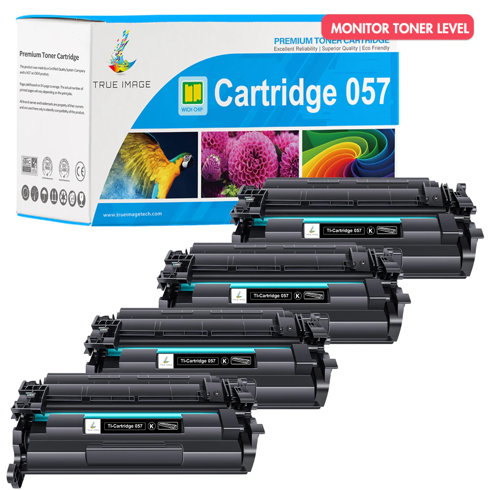 Canon Cartridge 057 (With Chip) | Compatible Canon Toner 057 4-Pack - Image 2