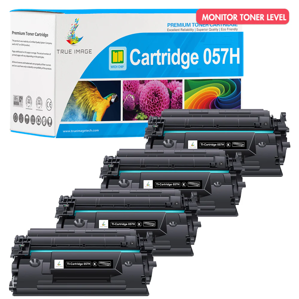 Canon Cartridge 057H (With Chip) | Compatible Canon LBP220 MF440 Series Printer Toner 4-Pack - Image 2
