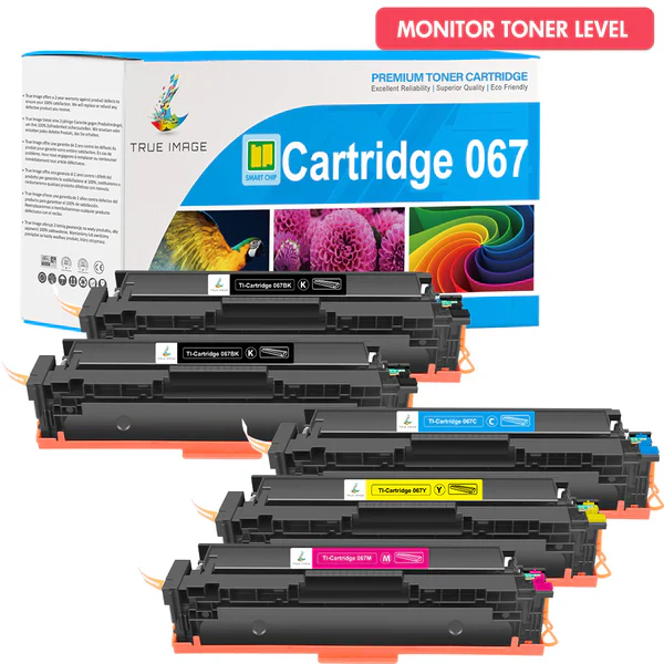 Canon Color ImageCLASS MF653Cdw Toner - Canon 067/067H Toner Cartridge Set - With Chip - Image 10