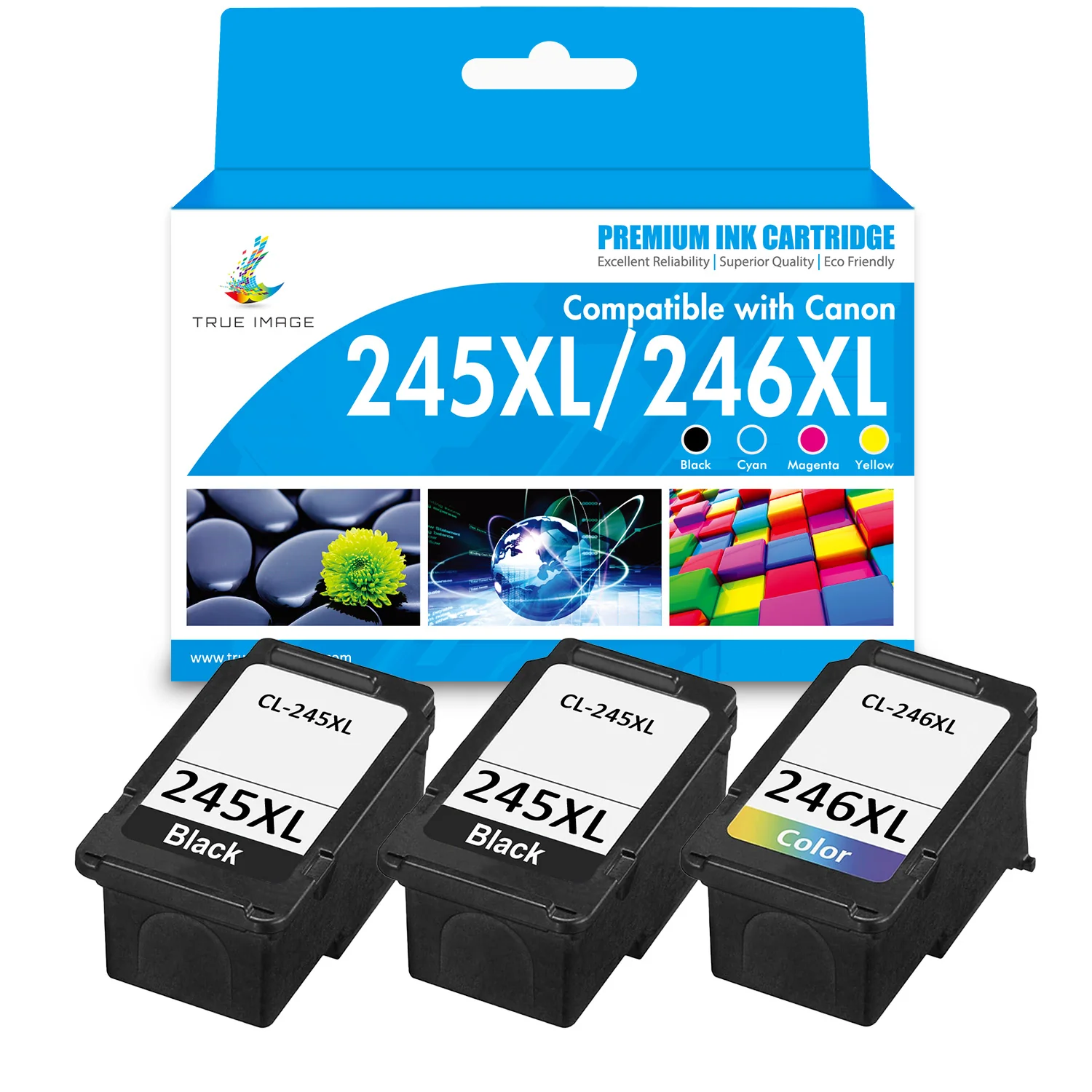 Canon PIXMA MG2525 Ink Cartridges - Compatible PG-245 CL-246 XL Ink Multipack - Image 2