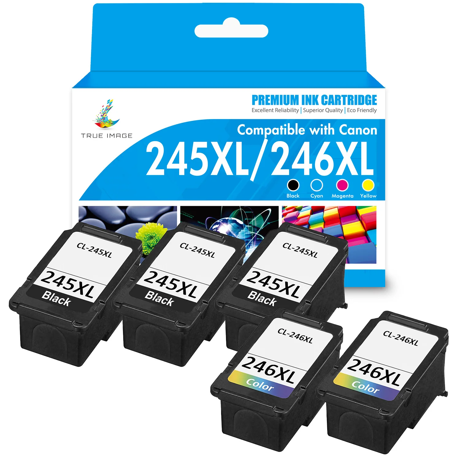 Canon PIXMA MG2525 Ink Cartridges - Compatible PG-245 CL-246 XL Ink Multipack - Image 3