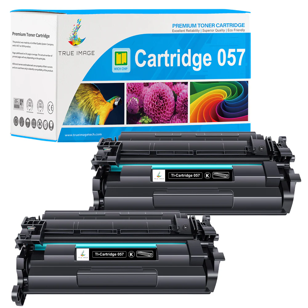 Canon Cartridge 057 (With Chip) | Compatible Canon Toner 057 2-Pack