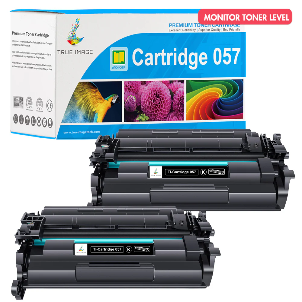 Canon Cartridge 057 (With Chip) | Compatible Canon Toner 057 2-Pack - Image 2