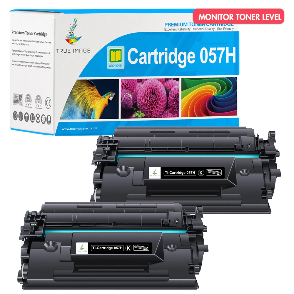 Canon Cartridge 057H (With Chip) | Compatible Canon LBP220 MF440 Series Printer Toner 2-Pack - Image 2