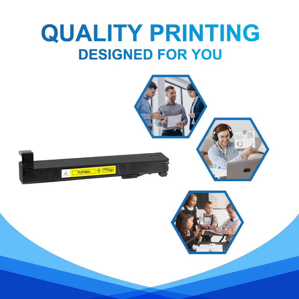 CF302A - Compatible HP 827A Yellow Toner Cartridge - Image 4