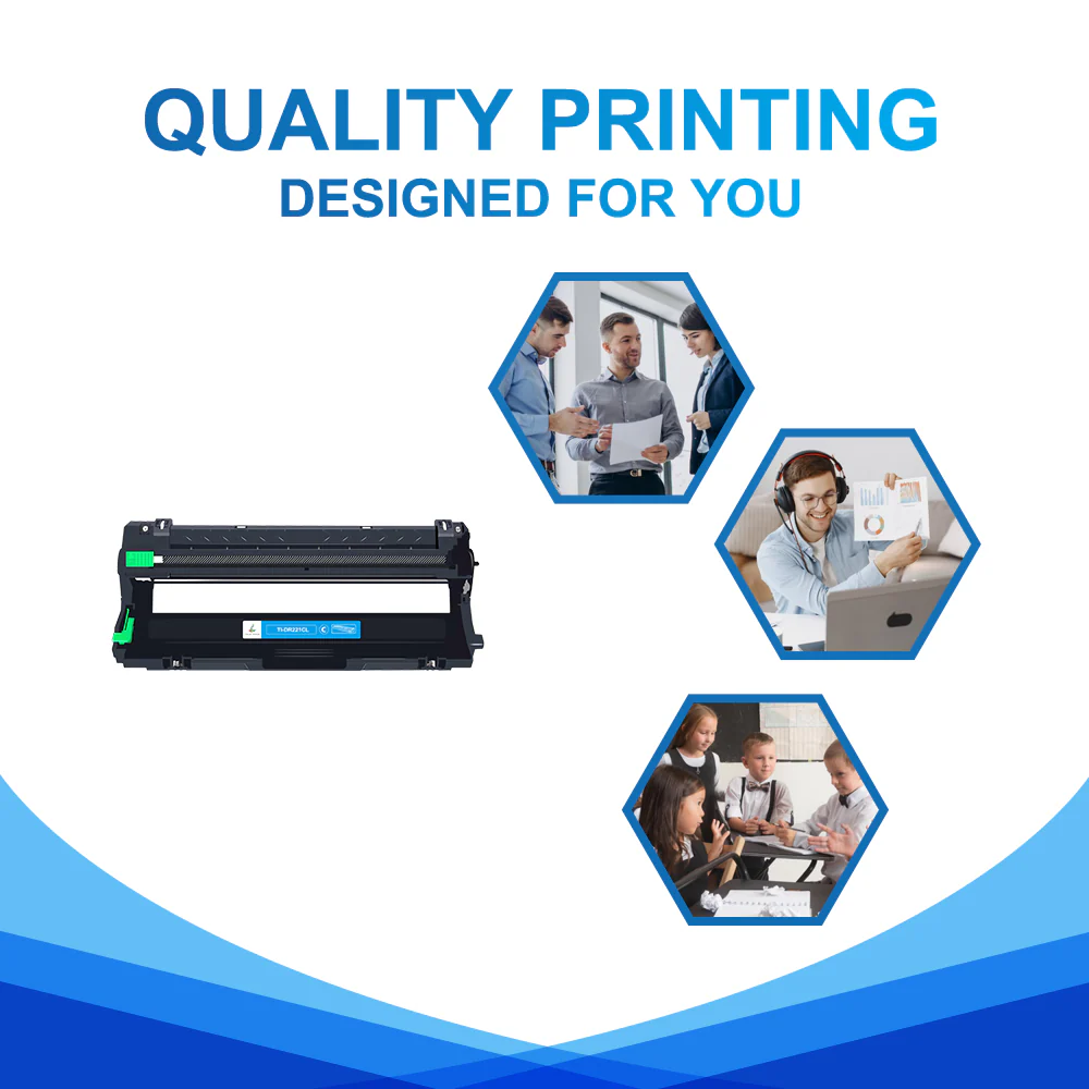 Compatible Brother DR221CL Cyan Drum Unit - Image 4