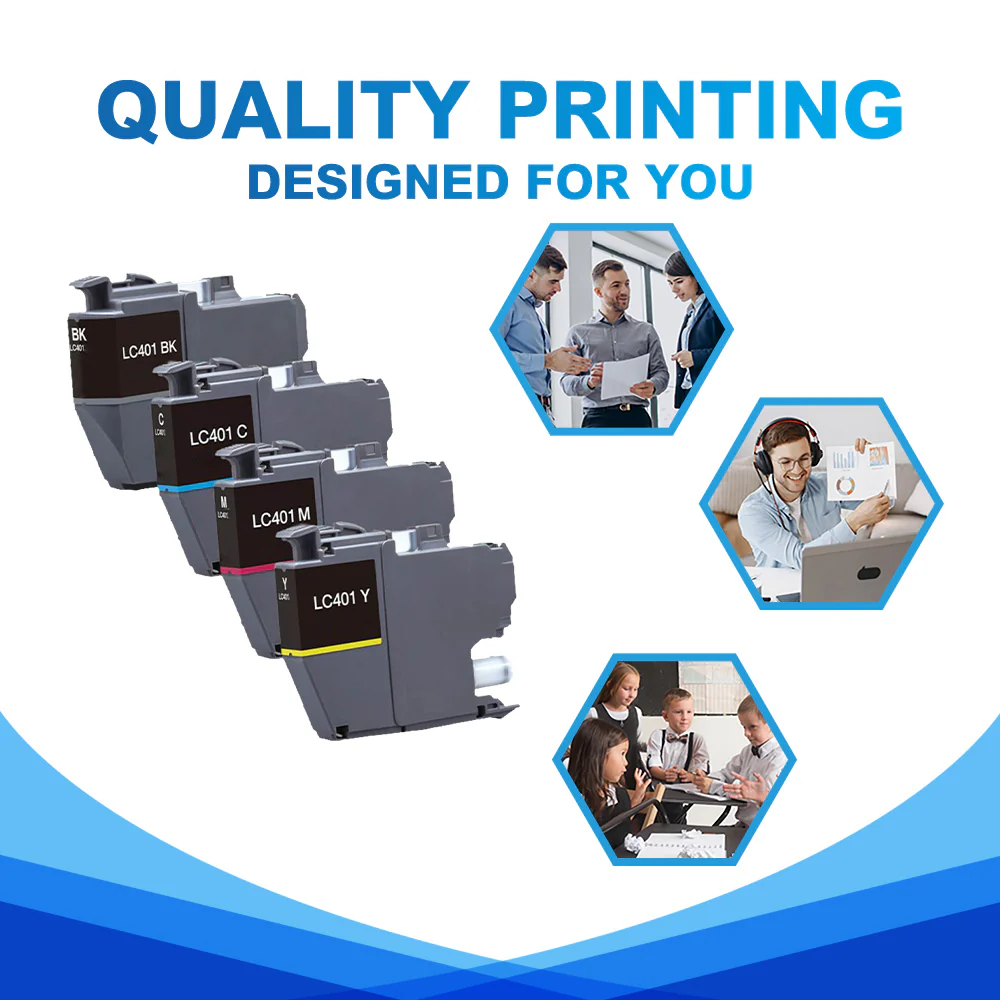 Compatible Brother LC401 LC401XL Ink Cartridges | With Smart Chip - Image 5