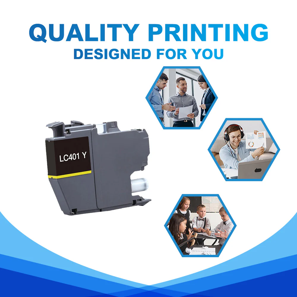 Compatible Brother LC401 Yellow Ink Cartridge | With Smart Chip - Image 4
