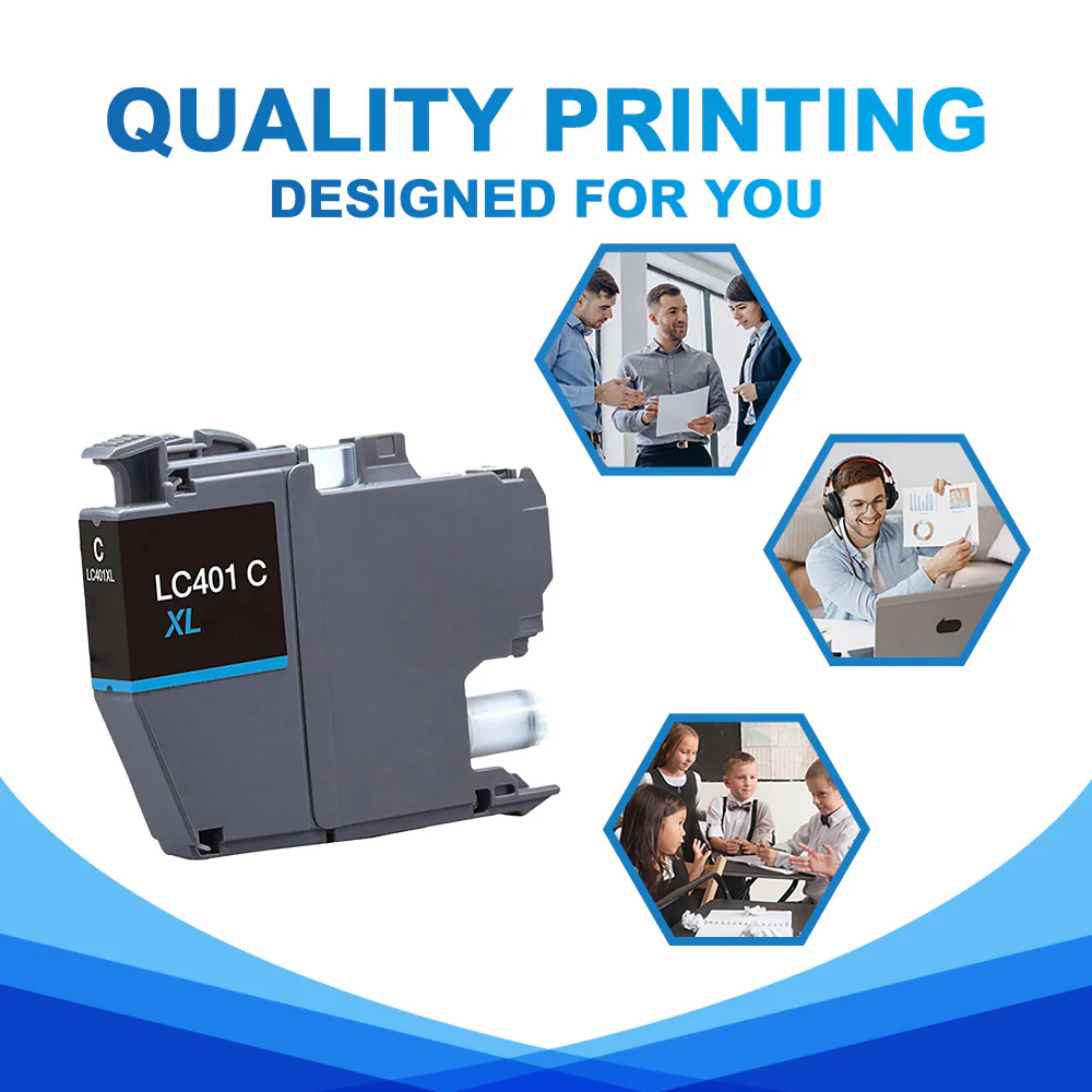 Compatible Brother LC401XL Cyan Ink Cartridge | With Smart Chip - Image 4