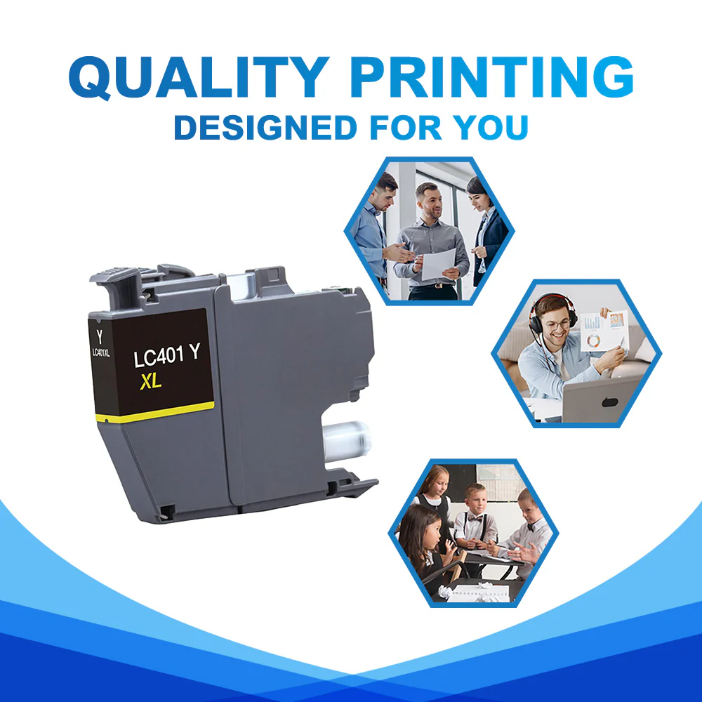 Compatible Brother LC401XL Yellow Ink Cartridge | With Smart Chip - Image 4