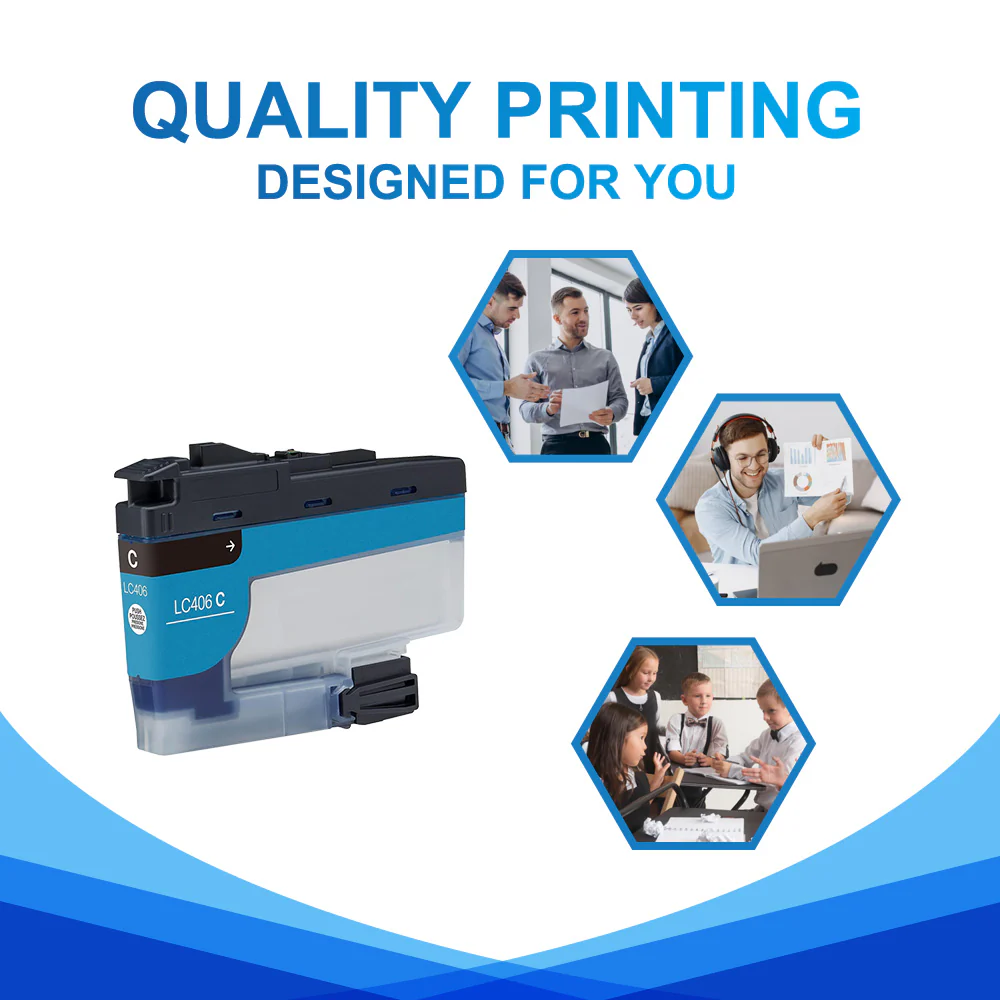 Compatible Brother LC406 Cyan Ink Cartridge | With Smart Chip - Image 4