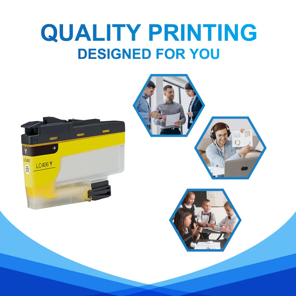 Compatible Brother LC406 Yellow Ink Cartridge | With Smart Chip - Image 4