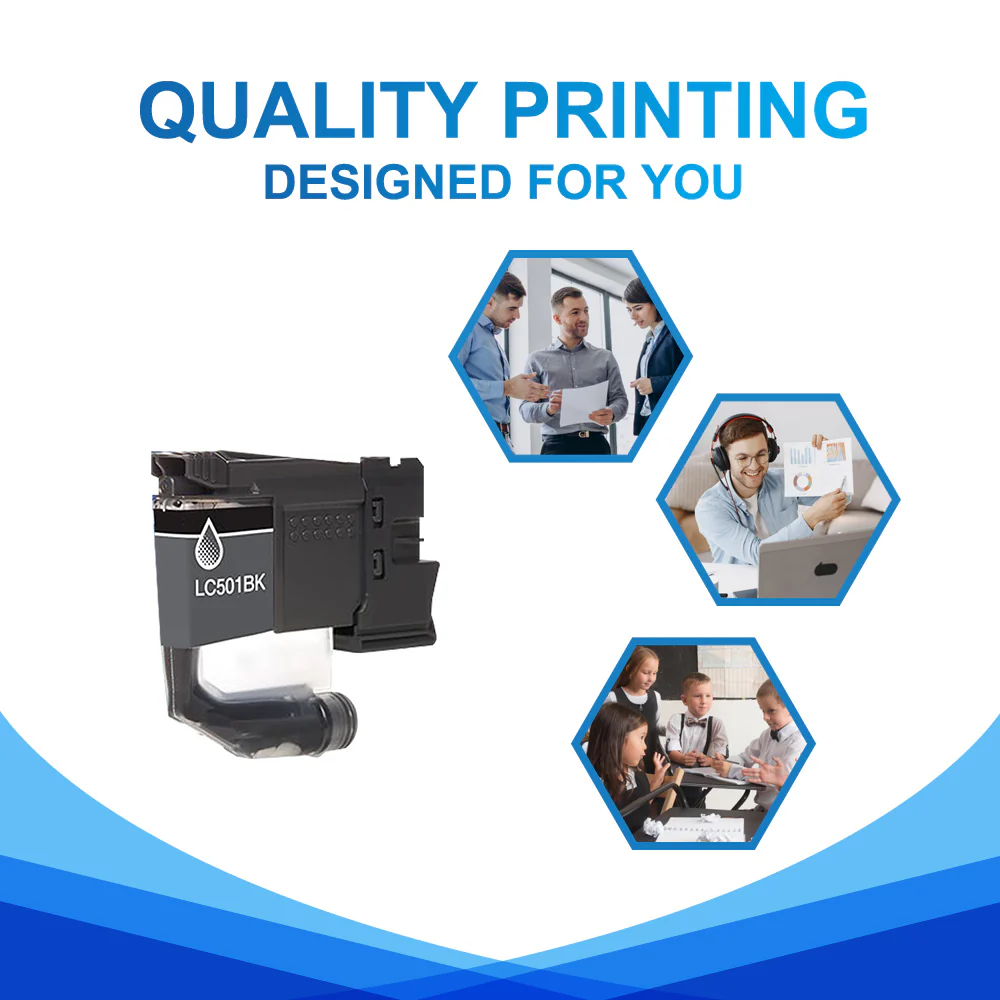 Compatible Brother LC501 Black Ink Cartridge - Standard Yield - Image 4