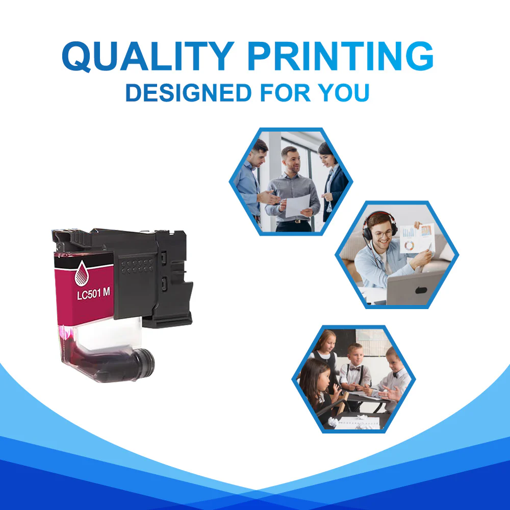 Compatible Brother LC501 Magenta Ink Cartridge - Standard Yield - Image 4
