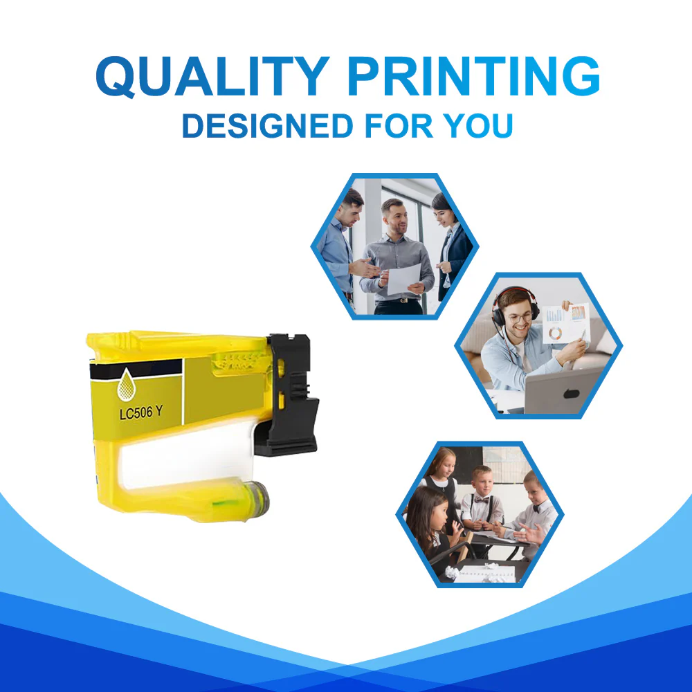 Compatible Brother LC506 Yellow Ink Cartridge - Standard Yield - Image 4