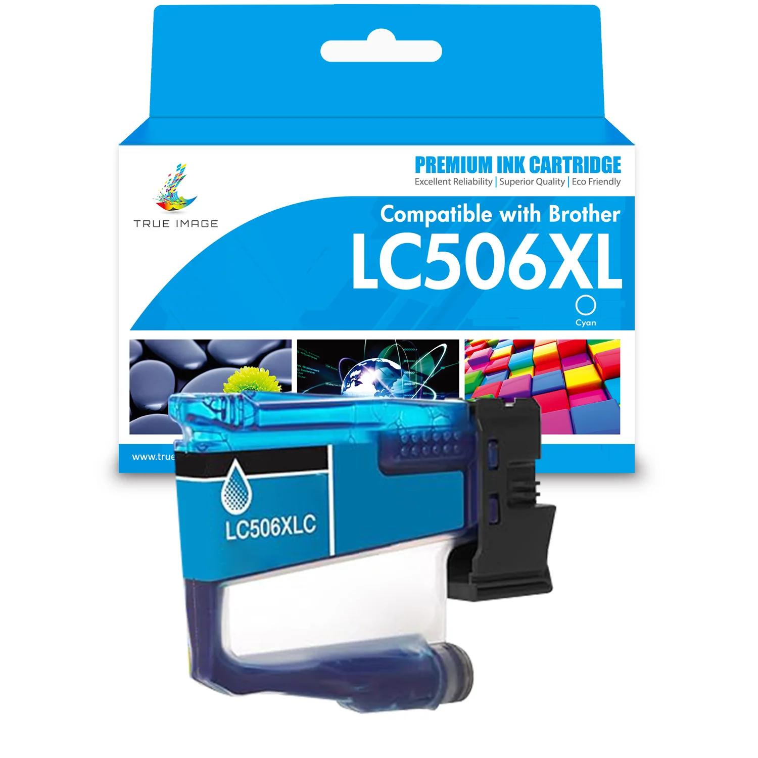 Compatible Brother LC506XL Cyan Ink Cartridge - High Yield
