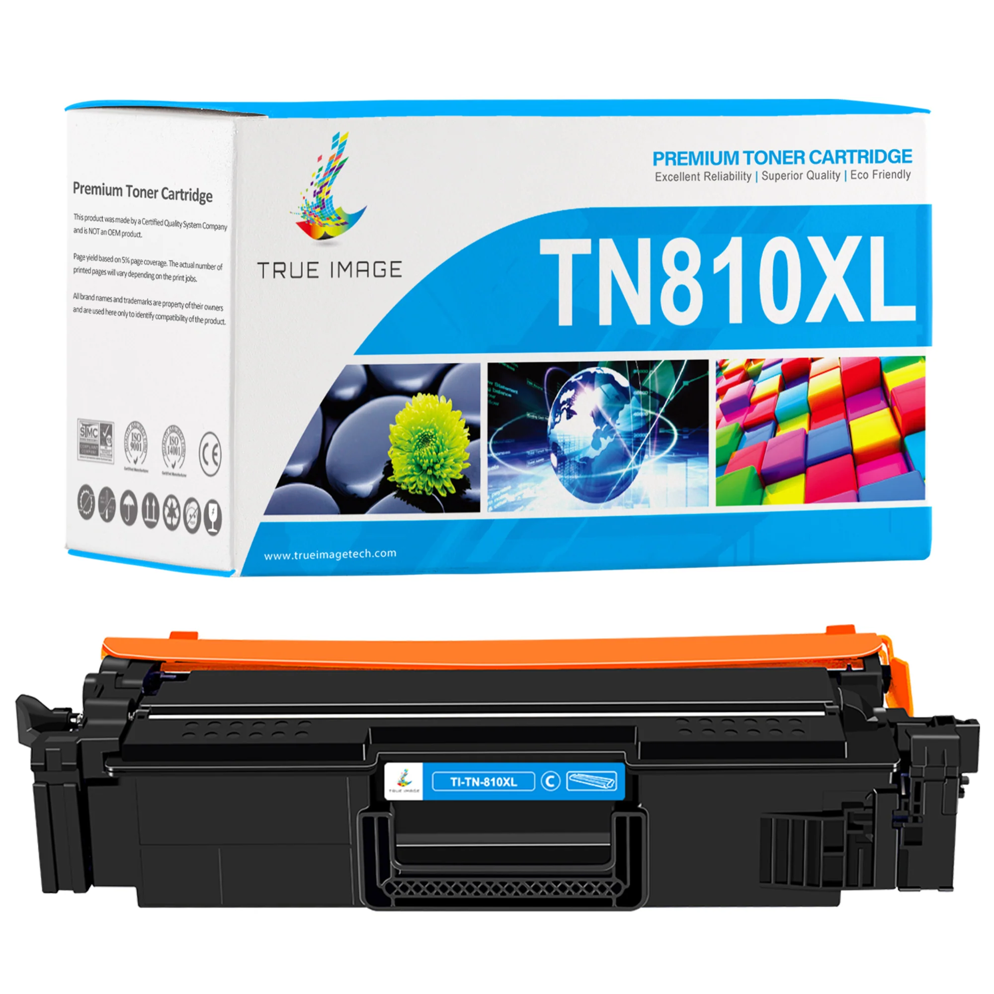 Compatible Brother TN810XLC Cyan Toner Cartridge