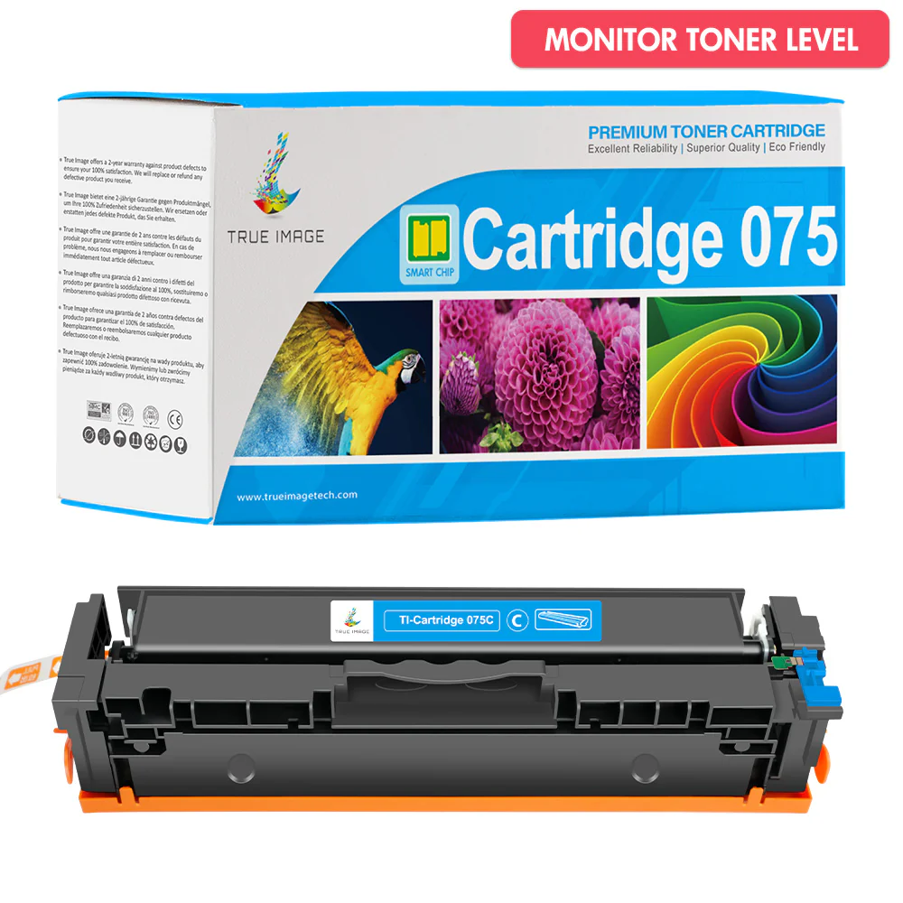 Compatible Canon 075 Cyan Toner Cartridge - With Chip - Image 2