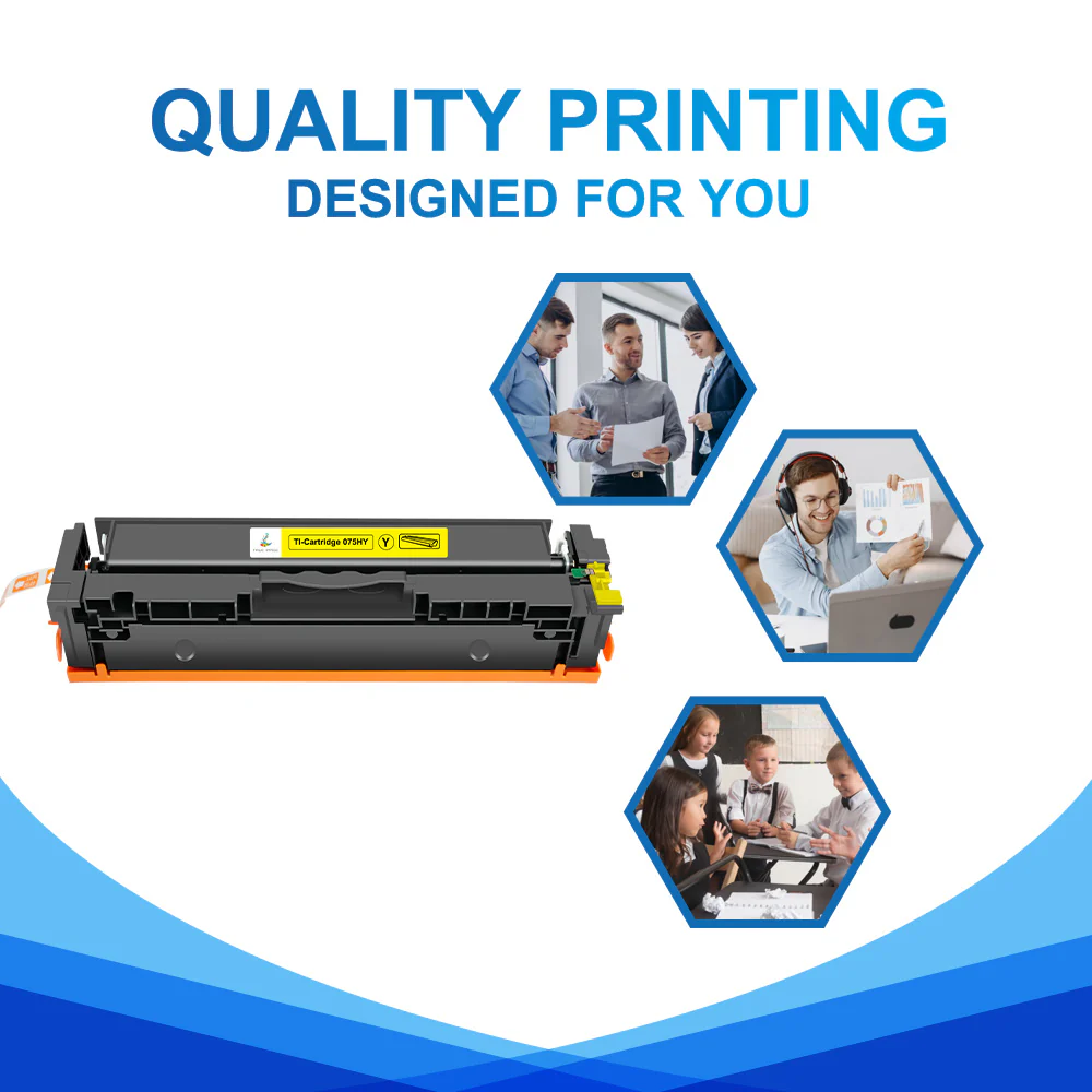 Compatible Canon 075H Yellow Toner Cartridge - With Chip - Image 5