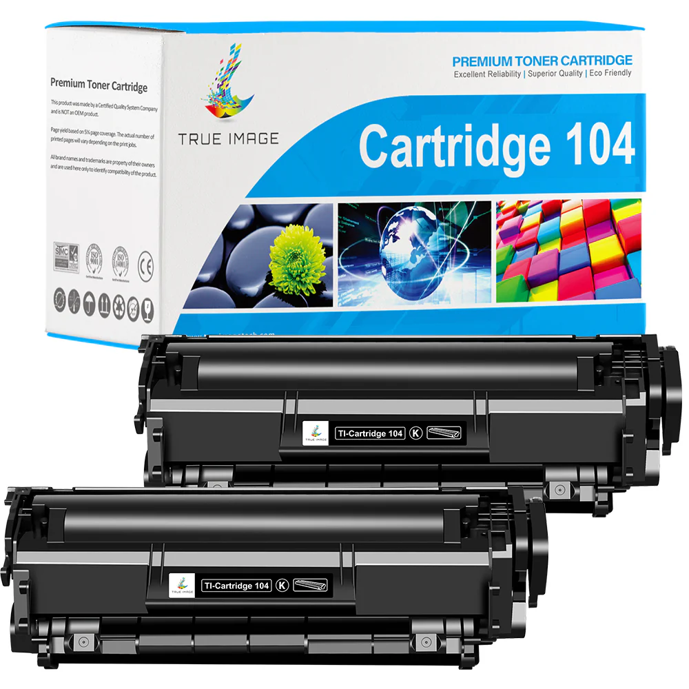 Compatible Canon 104 Black Toner Cartridge - Standard Yield - 2-Pack