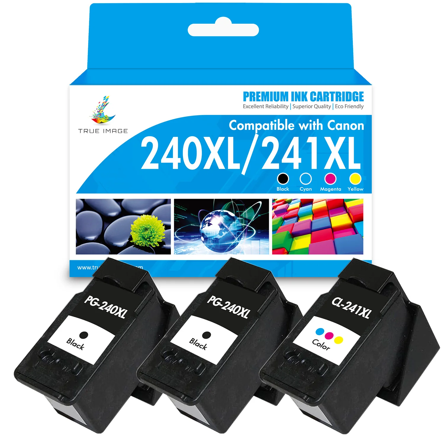 Compatible Canon PG-240XL CL-241XL Ink Cartridge Value Pack - Image 2