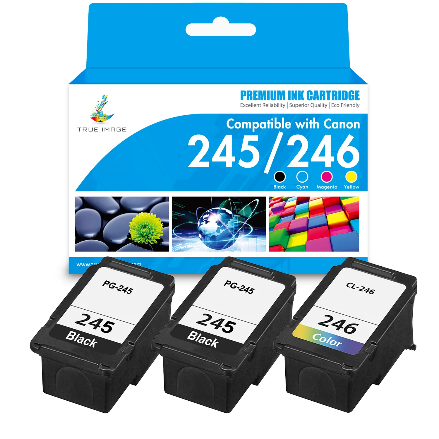 Compatible Canon 245 246 Ink Cartridge Value Pack - Standard Yield - Image 5