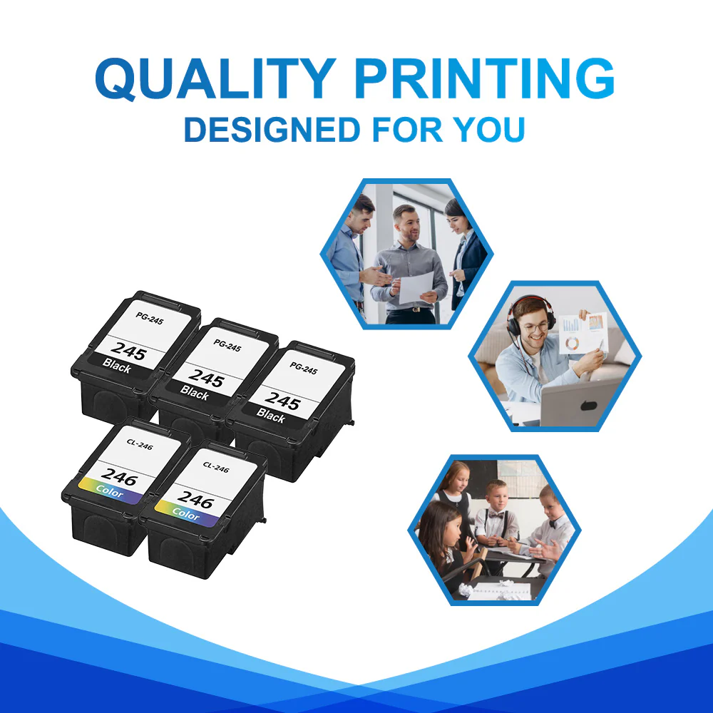 Compatible Canon 245 246 Ink Cartridge Value Pack - Standard Yield - Image 8
