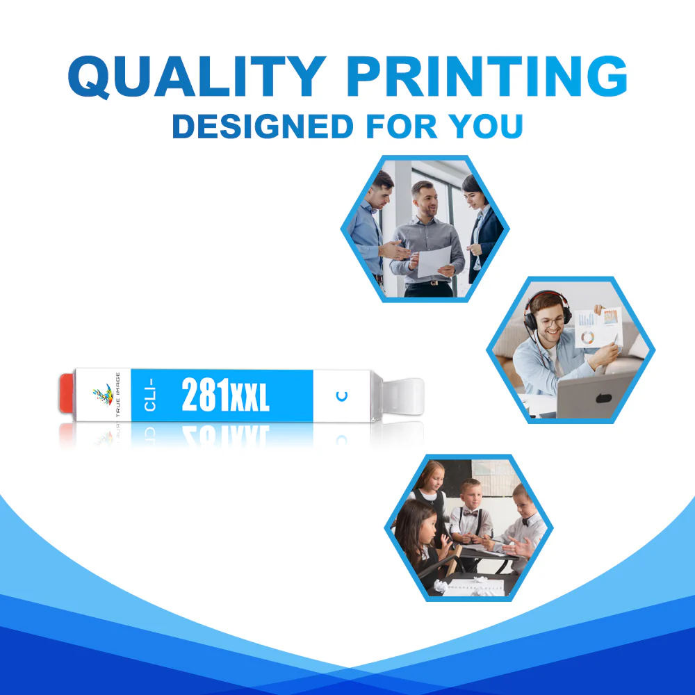 Compatible Canon CLI-281XXLC Cyan Ink Cartridge - Image 5